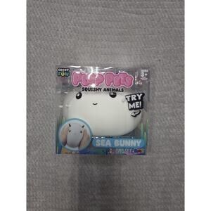 Viral Plop Pets White Sea Bunny Squishy Animal Stretchy RMS Crazy Fun Brand New